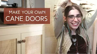 Make your Own Cane Doors | DIY Rattan Cabinet Makeover