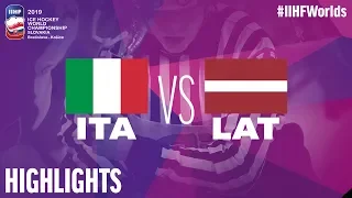 Italy vs. Latvia Game Highlights | #IIHFWorlds 2019