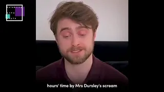 Daniel Radcliffe Reading Harry Potter