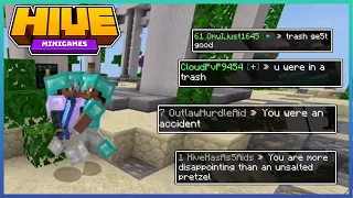 Hive Skywars Funny Moments but its 70% hackers