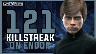 121 Killstreak on Endor with Luke Skywalker (Star Wars Battlefront 2)