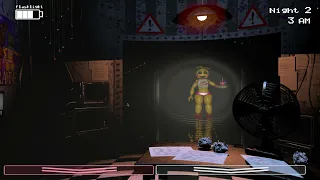 FNAF 2 Night 2 (Failed foxy jumpscare at end)