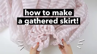 Easy DIY Gathered Skirt (+bonus Etsy field trip!) | WITHWENDY