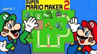 Super Mario World.: World 1 Remade in Super Mario Maker 2 (World Maker)
