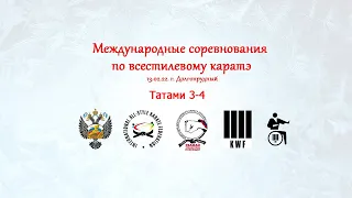 Международные соревнования по всестилевому каратэ, 13.02.2022г. Татами 3, Татами 4