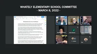 Whately Elementary School Committee - March 8, 2022