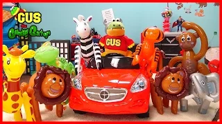 Learn Zoo Animals! Gus the Gummy Gator Catches Wild Animals Inflatable toys