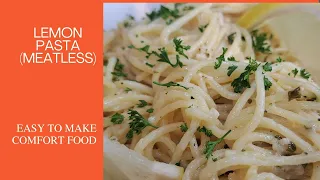 How to Make Lemon Pasta (Meatless Meal) #lemon #pasta #vegan