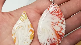 polymer clay pendant 44