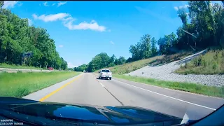 Dash cam footage from daily commute on I 40