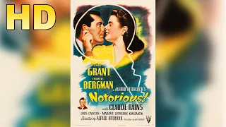 Notorious HD - 1945 - FULL MOVIE 🍿 (Film Noir) Alfred Hitchcock