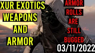 Destiny 2 Xur's Location & Loot (Random Rolls) 03/11/2022