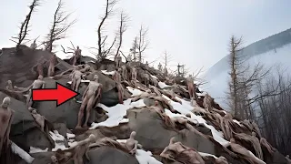 Drone Makes A Chilling Discovery On Mountain, No One Is Supposed To See This