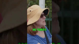 Kid PUKES 🤮 on ROLLER COASTER 🎢 - Place Your Bets!  #comedy #rollercoaster #theegos