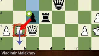 Magnus Carlsen traps opponents rook vs Malakhov.