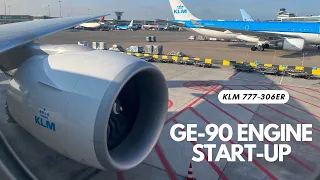 [HD] Engine Start-Up | GE-90 | KLM 777-306ER | Amsterdam Schiphol Airport | KL713 | RoopramAviation