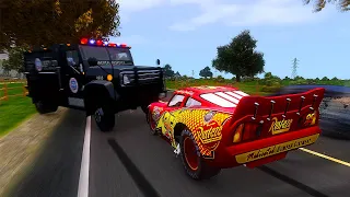 Crazy Lightning McQueen Crashes - GTA 4 Real Car Crashes Ep.41