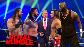 WWE December 10, 2021 - Roman reigns & Seth Rollins Vs. Aj Styles & Omos Jordan Omogbehin