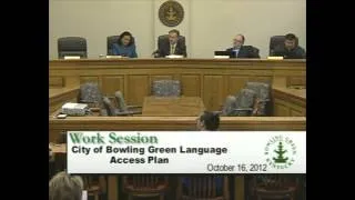 10/15/12 Board of Commissioners Work Session