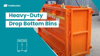 Tradesales Heavy Duty Drop Bottom Bins with Personnel Access Door