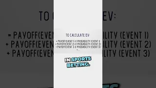 What is +EV Betting? (Positive EV Betting Explained) #shorts