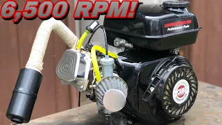 6,500RPM 196CC Go Kart Race Motor!! | 15HP Honda GX200 Clone High Performance Build!