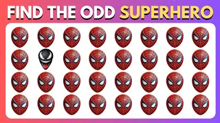 Find The Odd One Out 🦸‍♀️🕷️ SUPERHERO from MARVEL AND DC