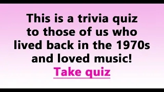 1970-1979s Song Quiz