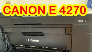 Easy DEEP Cleaning and NOZZLE Check Canon Pixma E4270