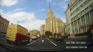 Driving in Moscow agglomeration: Текстильщики - Красногорск 04/09/2017 (timelapse 4x)