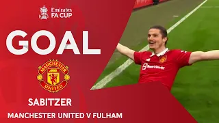 GOAL | Sabitzer | Manchester United 2-1 Fulham | Quarter-Final | Emirates FA Cup 2022-23