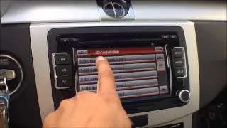How to play music from an SD card on the VW Premium 8 stereo