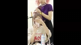 Mami does Tomomi's hair (part 3)