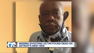Missing 69-year-old shooting victim's body found on Detroit's west side