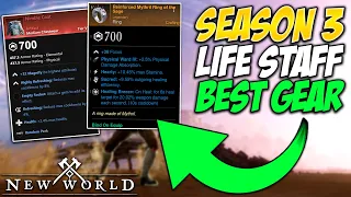 New World *BEST* Gear for Healers in PvP! - Become UNKILLABLE | New World Season 3 Life Staff Builds