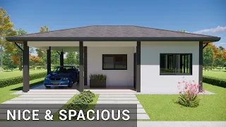 Simple 2 Bedroom House Design | H6