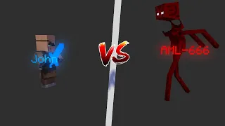 AML 666 vs John l Minecraft Duel Minecraft Animation