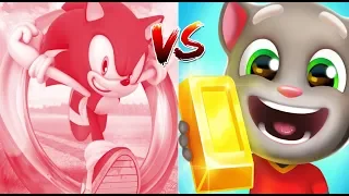 Sonic Dash Run Vs Talking Tom Gold Run Fun  Ipad GamePlay