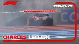 CHARLES LECLERC'S FULLY ANGRY RADIO AFTER CRASH WHILE LEADING THE FRENCH GP | F1 2022 French GP