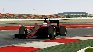 rFactor F1 2015 Barcelona - McLaren Honda, Jenson Button - Onboard & TV Cam Gameplay