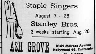 Stanley Brothers 1962-08-29 Los Angeles, CA Ash Grove