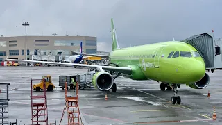 Airbus A320-200 | S7 Airlines | Saint-Petersburg (LED) — Moscow (DME) | Trip Report | 4K