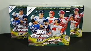 2018 Topps Chrome Update Baseball 3 Mega Box Break! Nice!