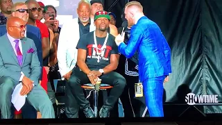 Conor McGregor to Floyd Mayweather "You can't even read!" at Toronto Press Conference