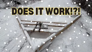 Homemade Snow Removal V Plow Drag Results