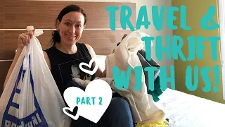 Travel & Thrift with Us! Part 2 The Haul! Thrift Haul to Sell for Profit