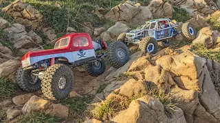 Axial Capra 3 gear trans, Power Wagon Full Rock pirates, F9 Vanquish portal axles