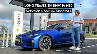 Long trajet en BMW i4 M50: excellente en été, déception en hiver?