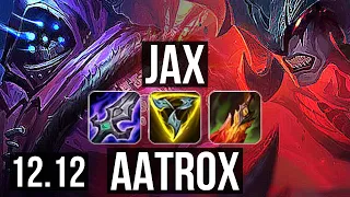 JAX vs AATROX (TOP) | 6.6M mastery, 11 solo kills, 1600+ games, Legendary | NA Master | 12.12