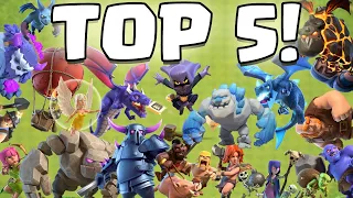 TOP 5 TRUPPEN IN CLASH OF CLANS! 😍